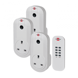 Remote Control Sockets Set Of 3 Uk Plug 3 Pin 13 Amp 