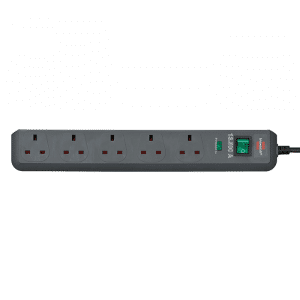 1156753 - 4007123118106 - Brennenstuhl 5 Gang Extension Lead Surge Protected