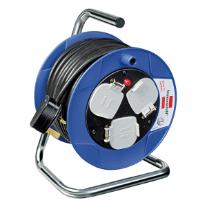 Brennenstuhl Cable Reel 15 Metre Heavy Duty Extension Cable - 3 Gang Compact Cable Reel