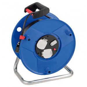 1208063600 - 4007123666171 - Brennenstuhl 50 Metre Cable Reel with USB Ports - Heavy Duty Cable