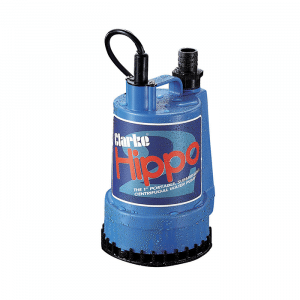 7230023 - 5016086130130 - Clarke Hippo 2 1 250W 85Lpm 6m Head Submersible Water Pump 110V