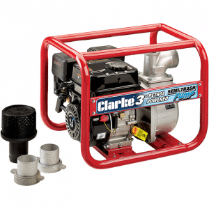 7230162 - 5016086251668 - Clarke PS75A Petrol Powered 3 Semi-Trash Water Pump