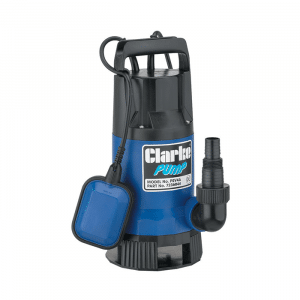 7236044 - 5016086229117 - Clarke PSV4A 1½" 750W 216Lpm 8m Head Dirty Water Submersible Pump with Float Switch (230V)