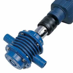 Clarke CPP3000B Drill Powered Pump - 7210102 - 5016086234166. Picture of this pump attached to a drill
