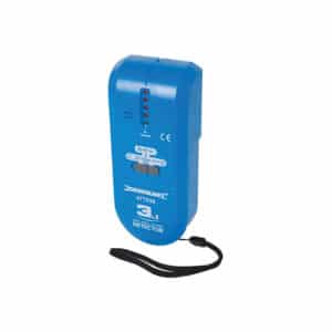 Silverline 3-in-1 Detector Compact - Timber Metal & Live Wires Finder - 477936 - 5456859775227. Picture of the product at a slight angle