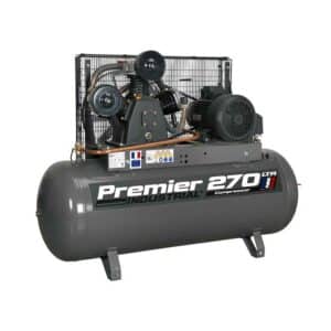 Sealey Air Compressor 270L Belt Drive 7.5hp 3ph - SAC32775B - 5051747727502. Picture of the front of this compressor